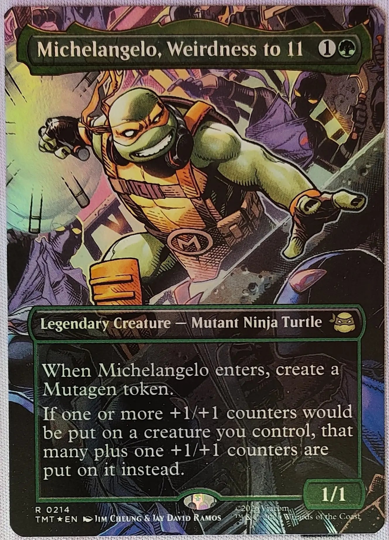 Michelangelo, Weirdness to 11 Foil