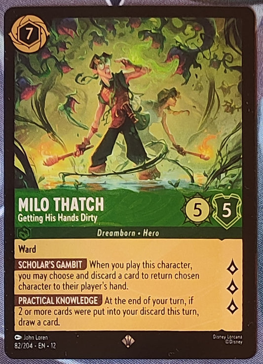 Milo Thatch - Getting His Hands Dirty Foil