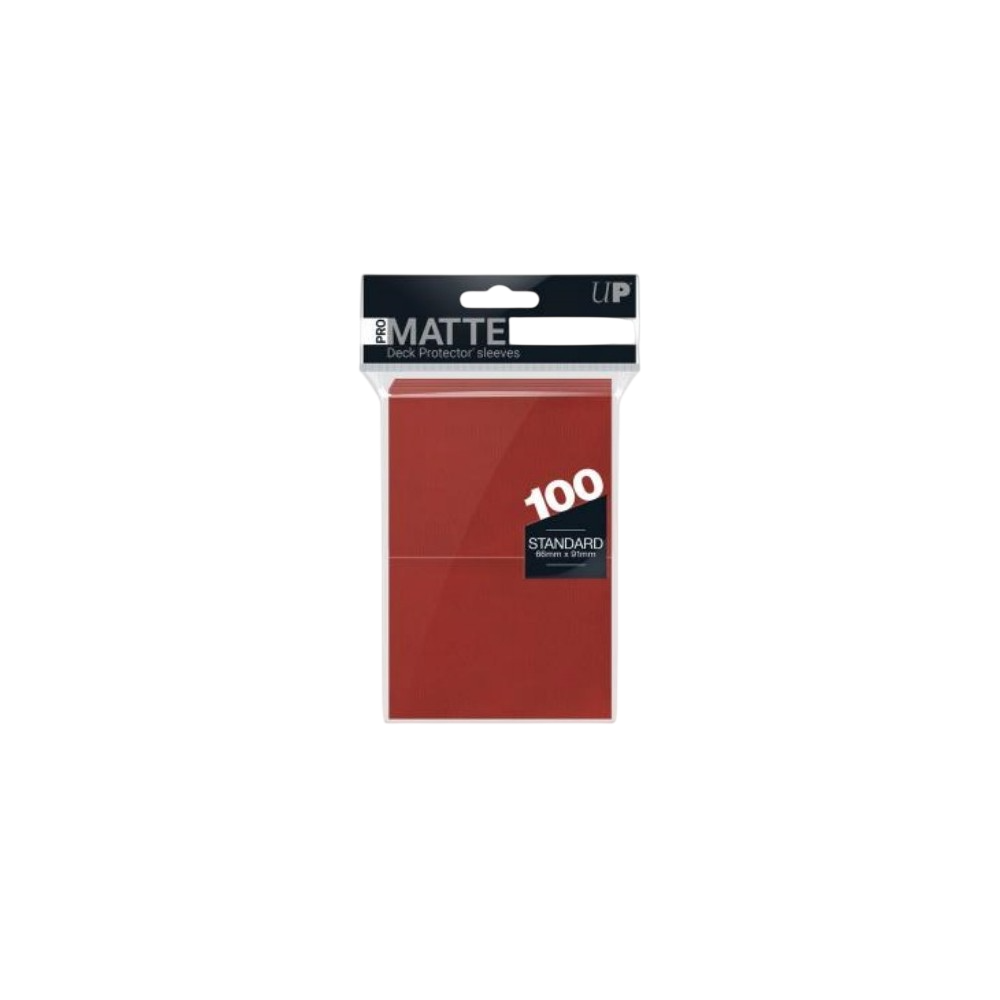 Ultra PRO Pro-Matte Red Sleeves 100 – Fundas para Cartas TCG